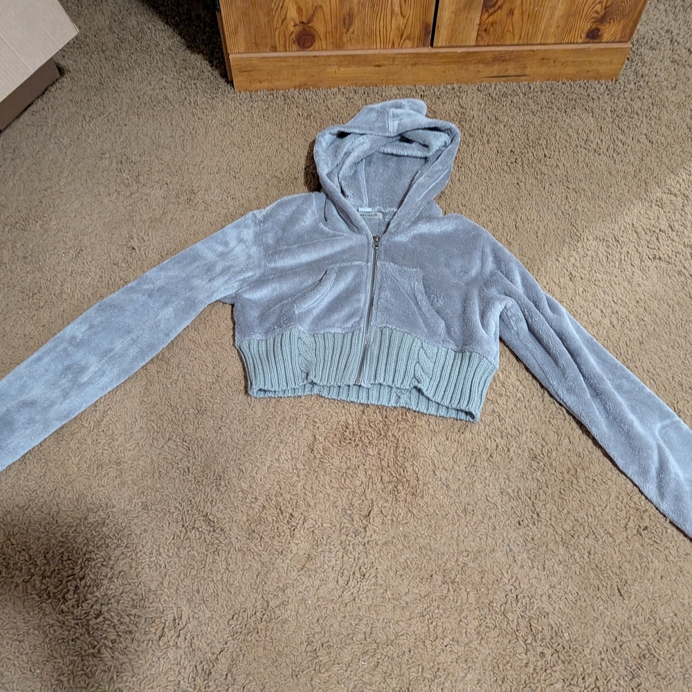 Wet Seal Soft Gray Fleece Jacket